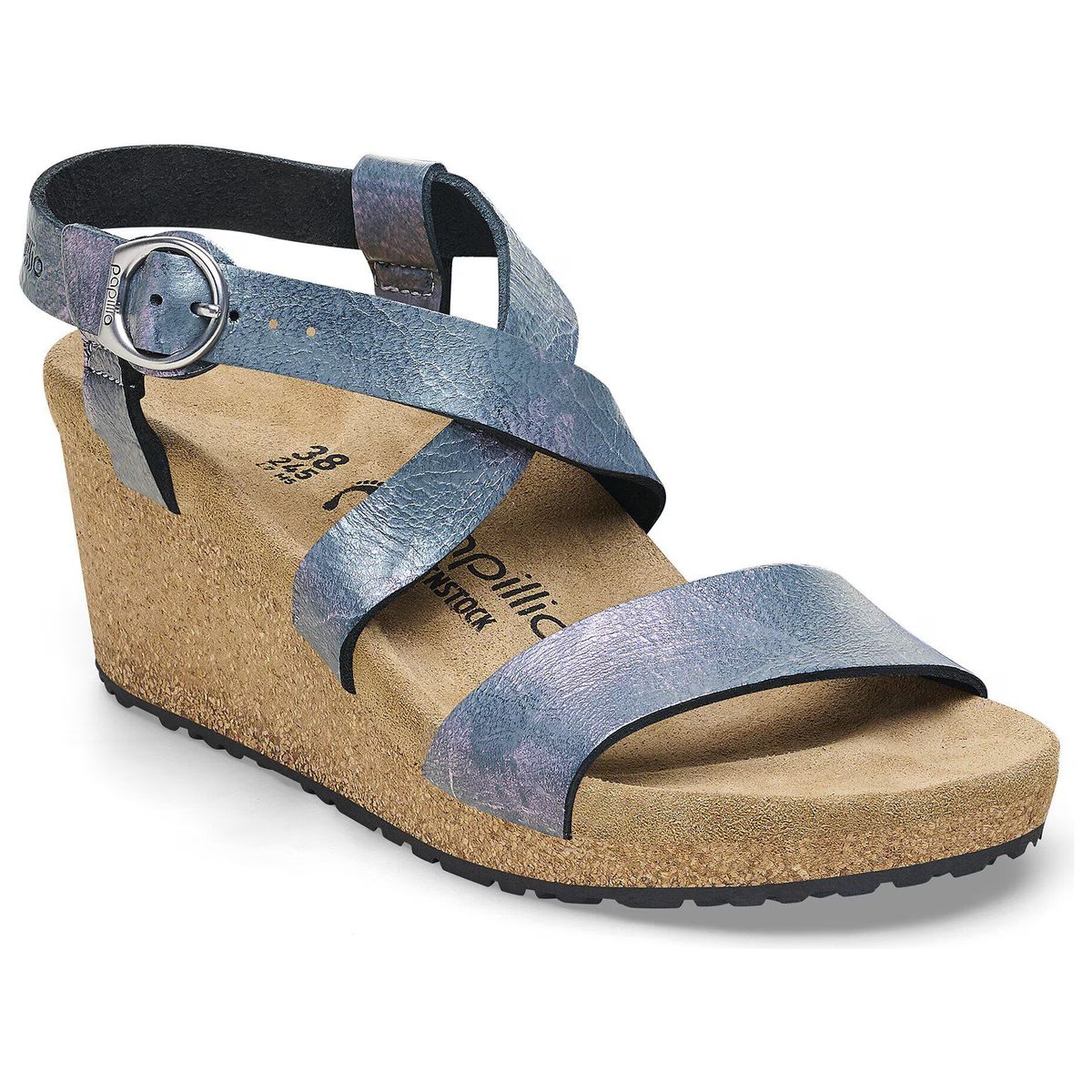 Sibyl Wedge Metallic Sandals