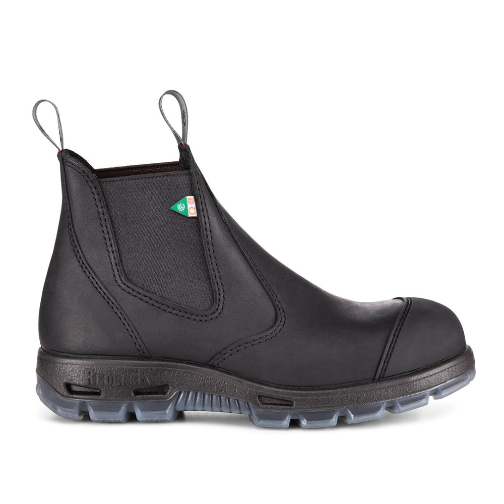 Redback Bobcat CSA Steel Toe with Scuff Cap Unisex Boots – Black