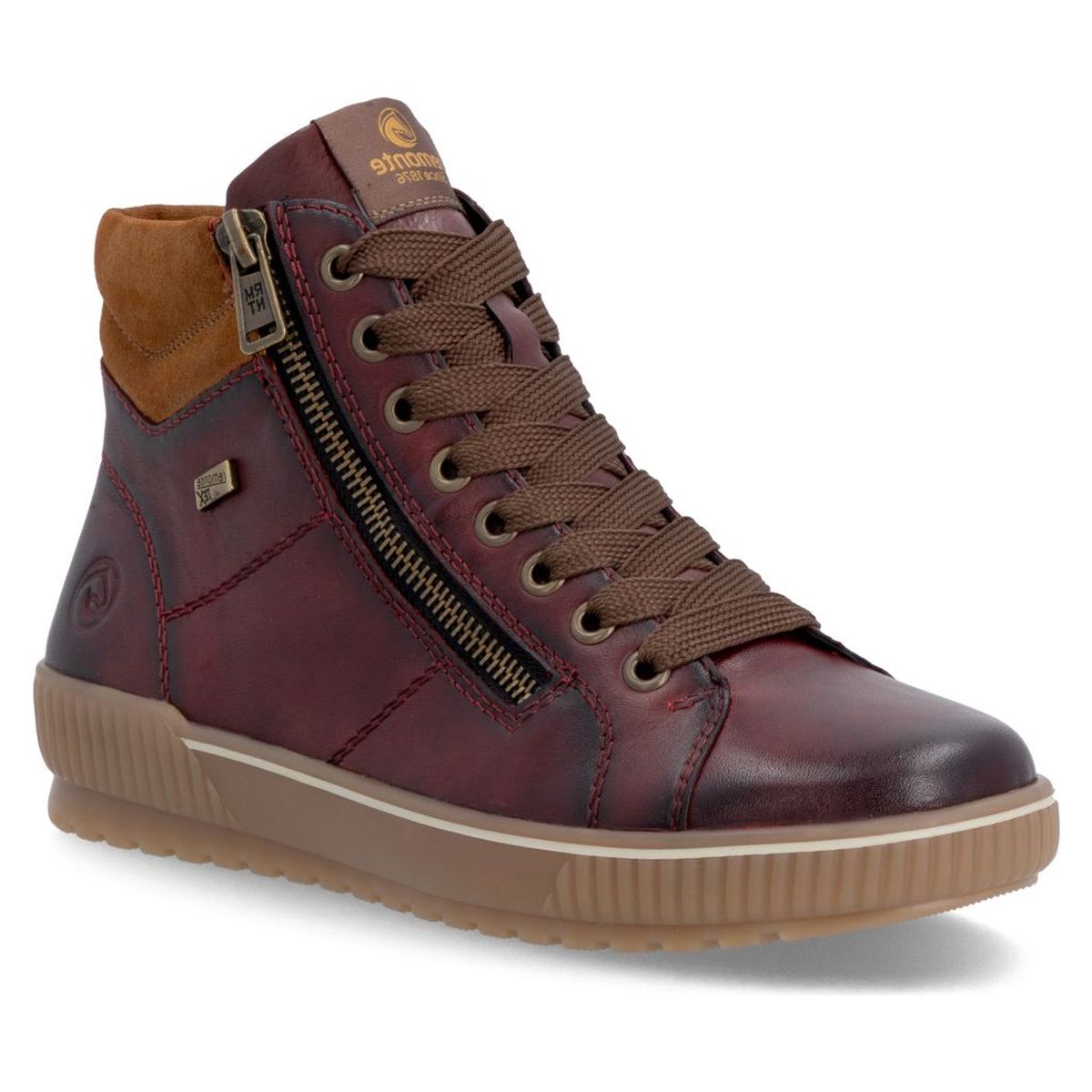 Remonte Ottawa D0772 Women's Lace Up Boots in Vino