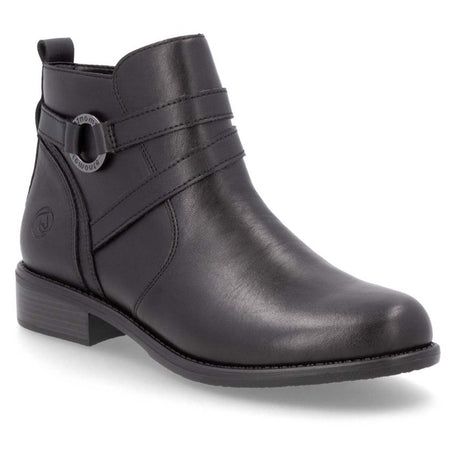 Remonte Odeon D0F77 Women's Ankle Boot, versatile shoe, water resistant, dependable grip comfortable all day wear. Style #D0F77-00