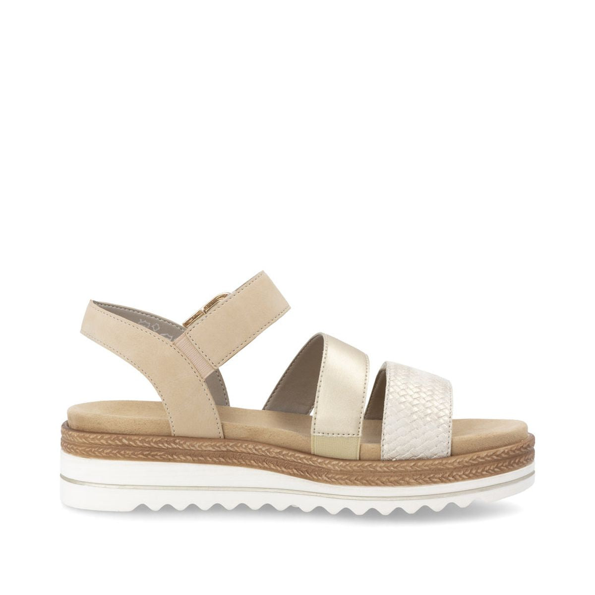 Remonte D0Q55 Light Gold Women's Strap Sandals