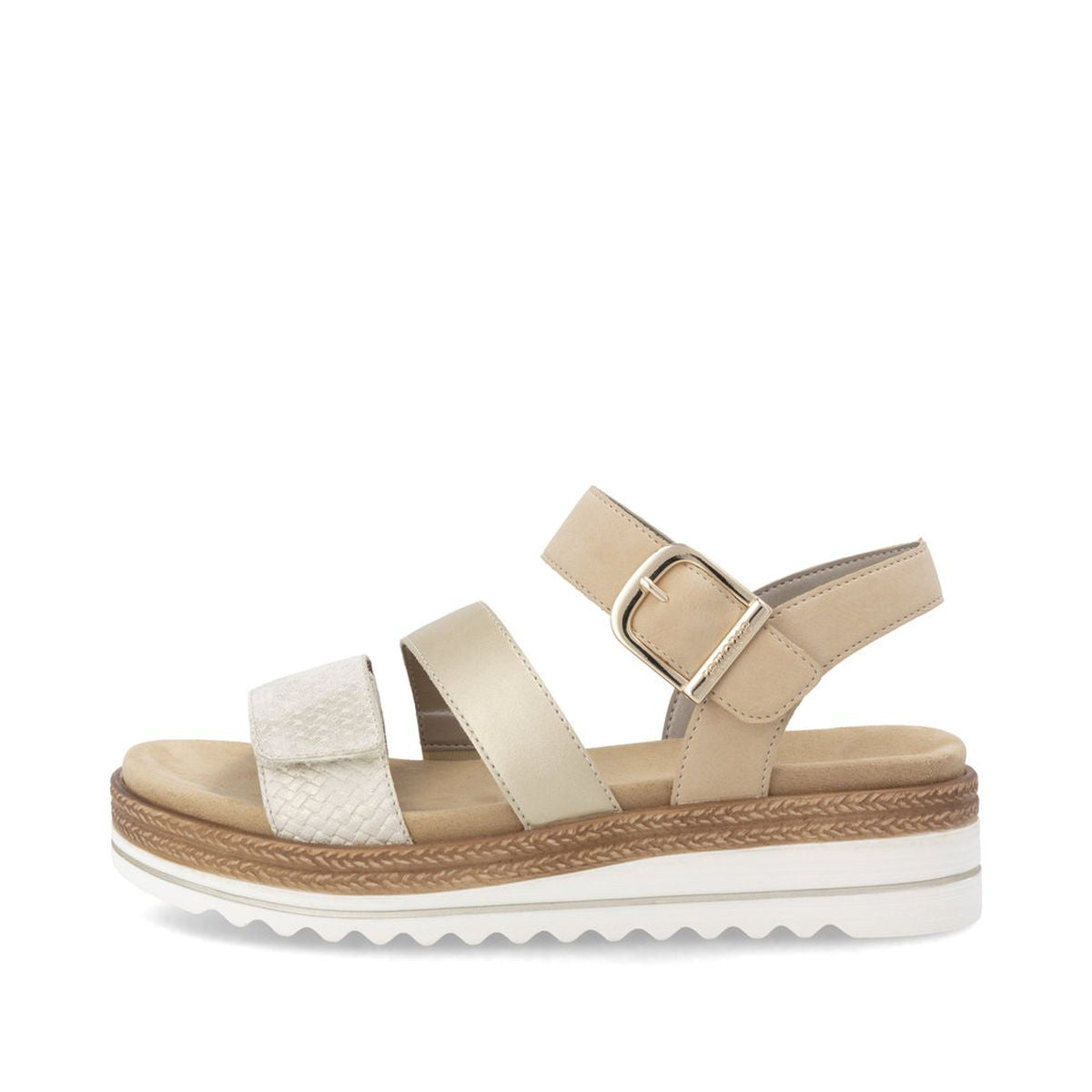 Remonte D0Q55 Light Gold Women's Strap Sandals