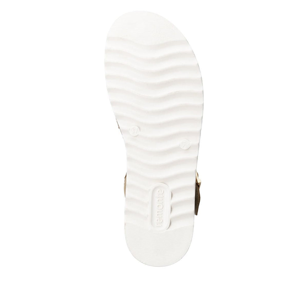 Remonte D0Q55 Light Gold Women's Strap Sandals
