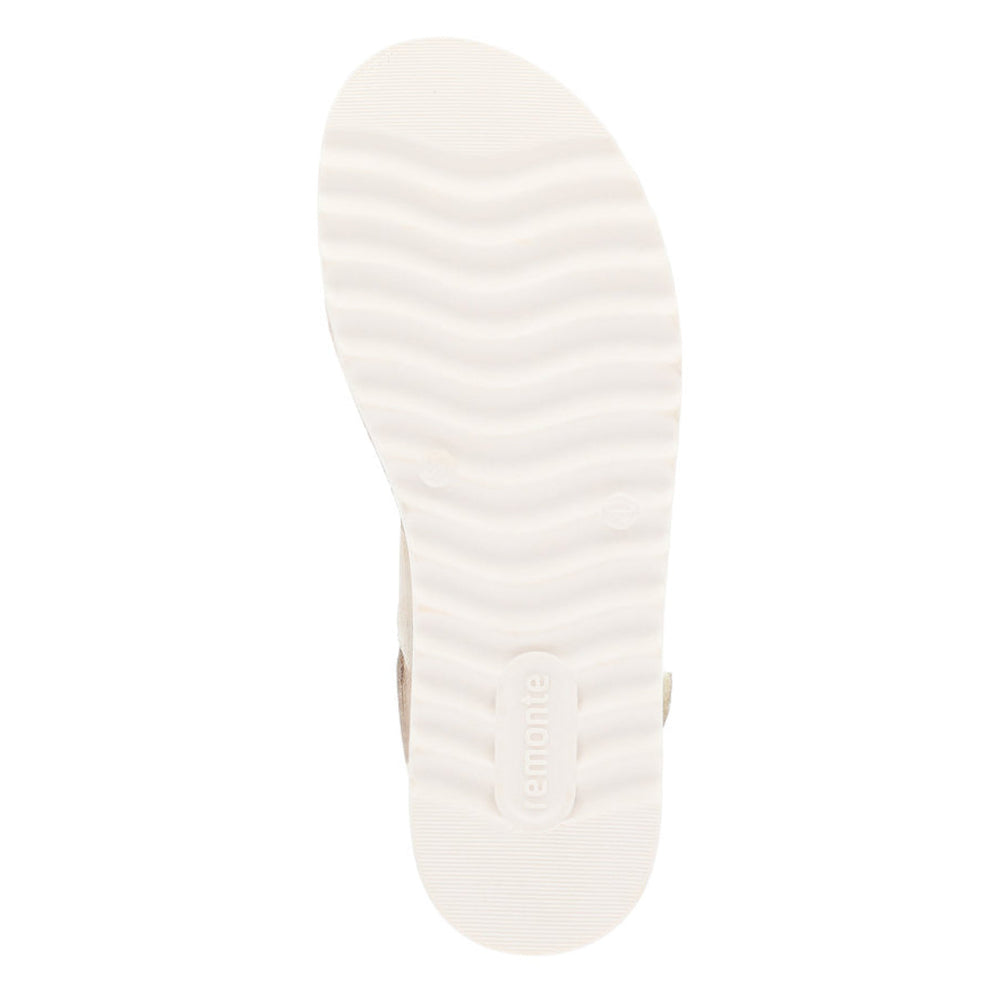 Remonte D0Q56 Beige Women's Strap Sandals in Gold