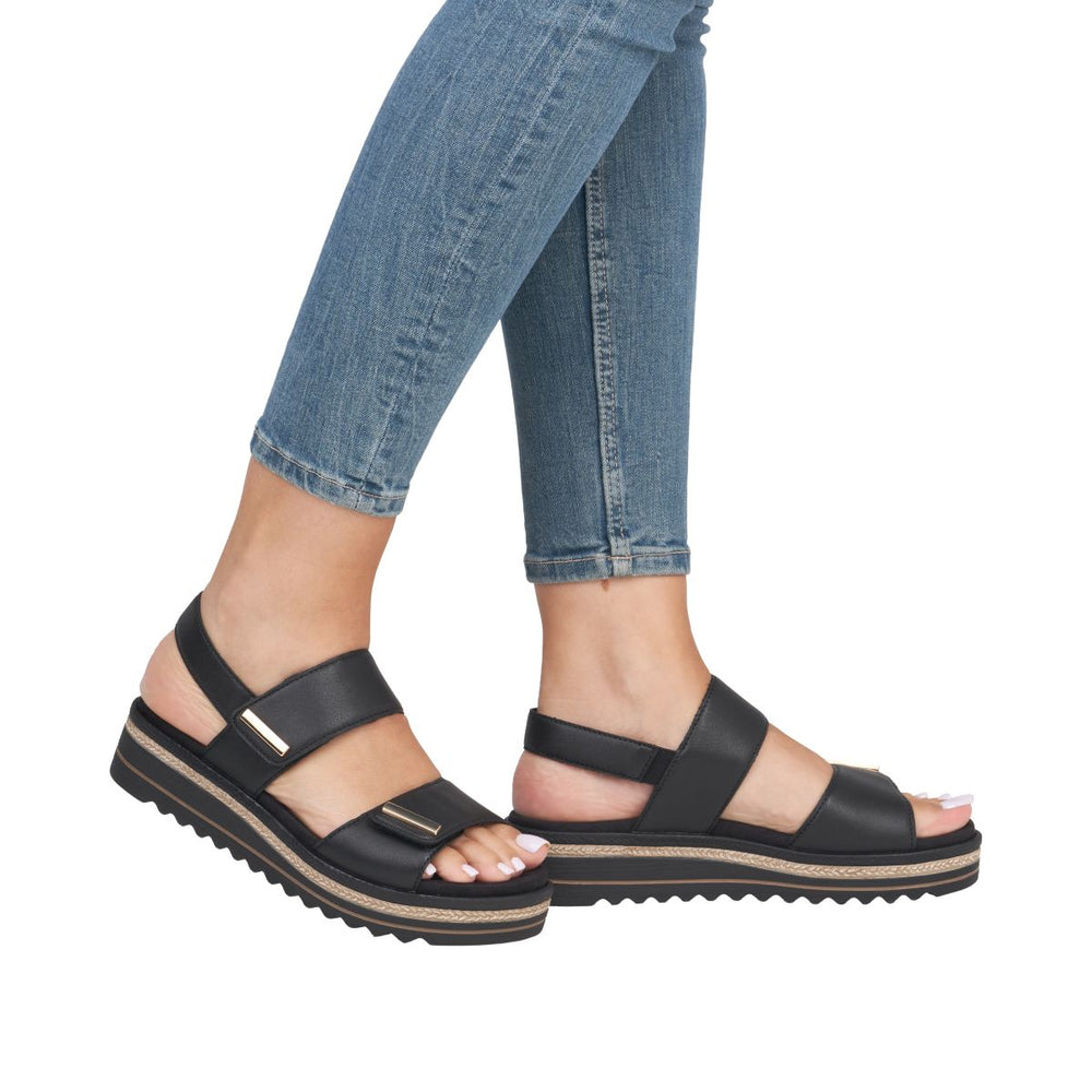 Remonte D0Q59 Women's Sandals – Black
