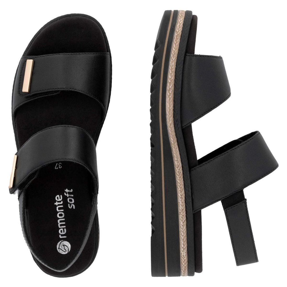 Remonte D0Q59 Women's Sandals – Black