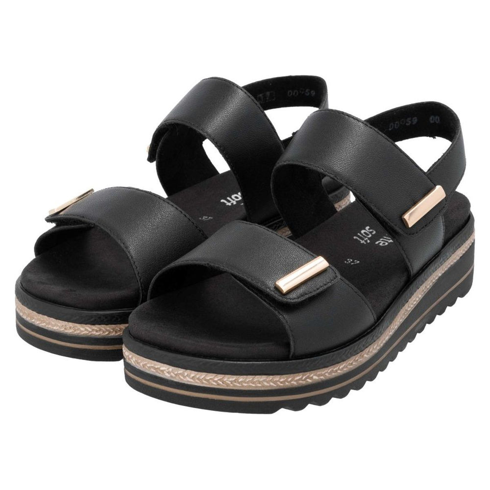 Remonte D0Q59 Women's Sandals – Black