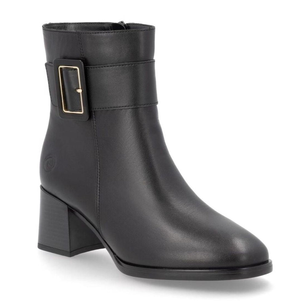 Remonte D0V80 Women's Dress Boots , Premium leather durable water resistant exterior, Classy decorative buckle and zip closure. Style #D0V80-00