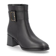 Remonte D0V80 Women's Dress Boots , Premium leather durable water resistant exterior, Classy decorative buckle and zip closure. Style #D0V80-00