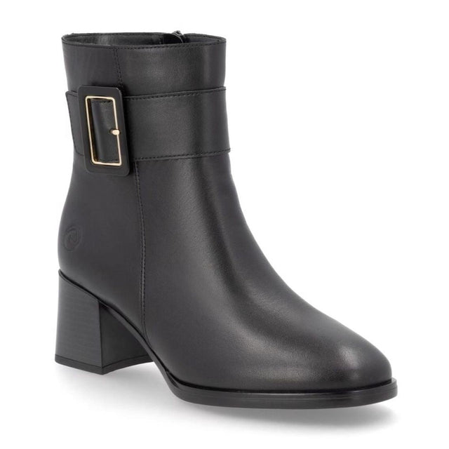 Remonte D0V80 Women's Dress Boots , Premium leather durable water resistant exterior, Classy decorative buckle and zip closure. Style #D0V80-00