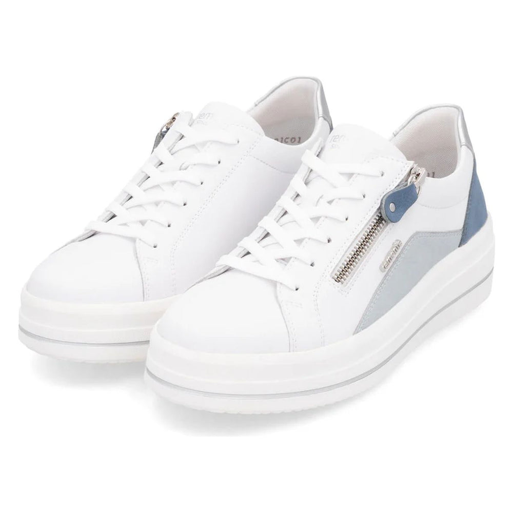 Remonte D1C01 Women's Real Leather Shoes in Blue