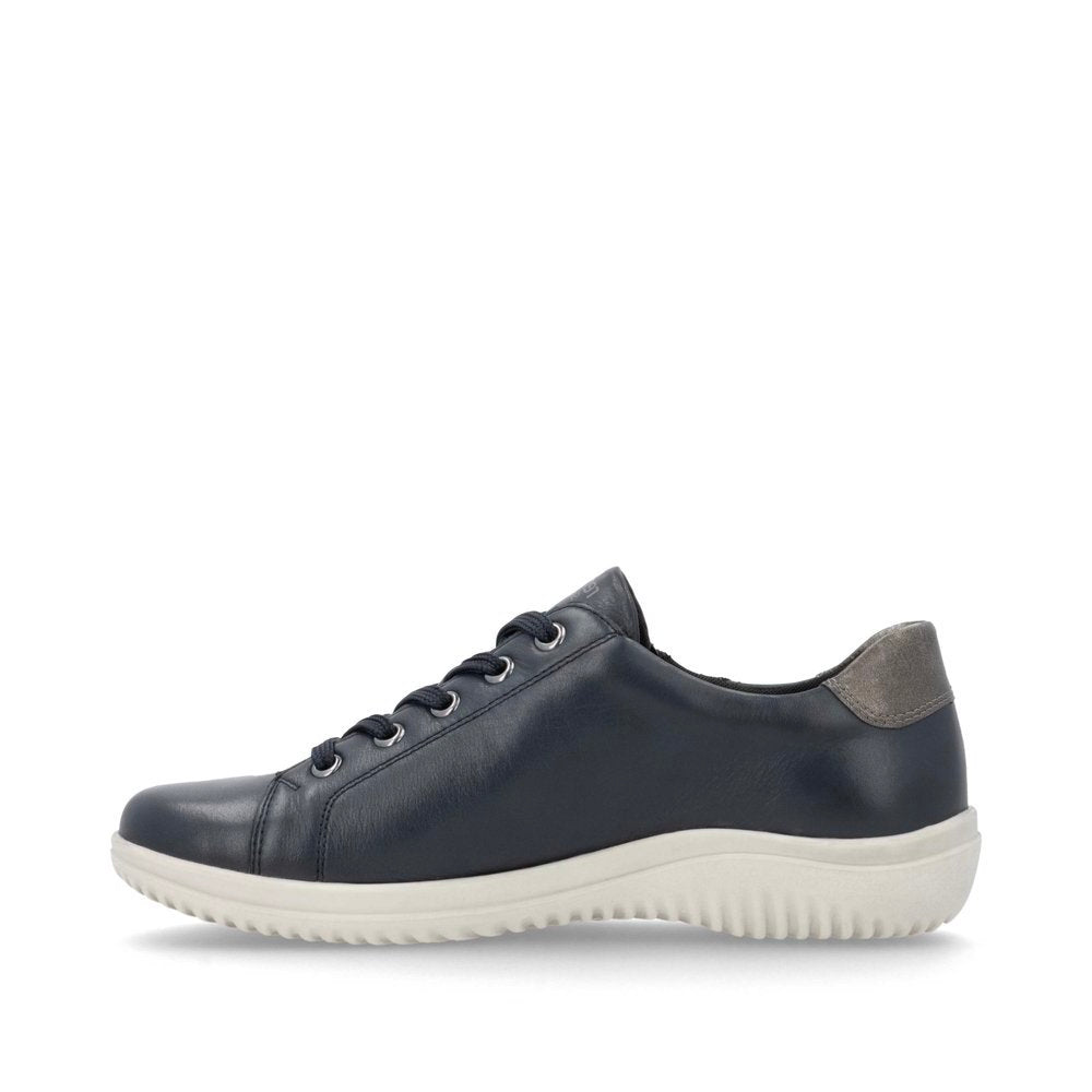 Remonte D1E00 Women's Side Zip Sneaker in Night Blue