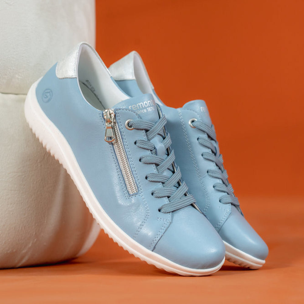 Remonte D1E03 Women's Lace Up Shoes in Blue Ice
