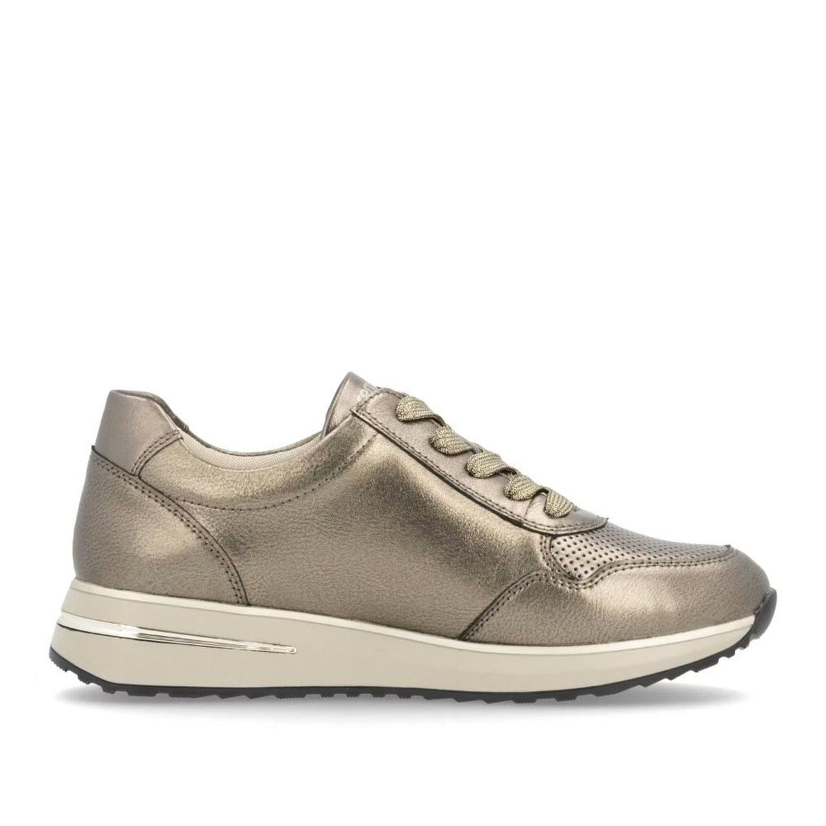 Remonte D1G00 Women's Zip Sneaker in Bronze