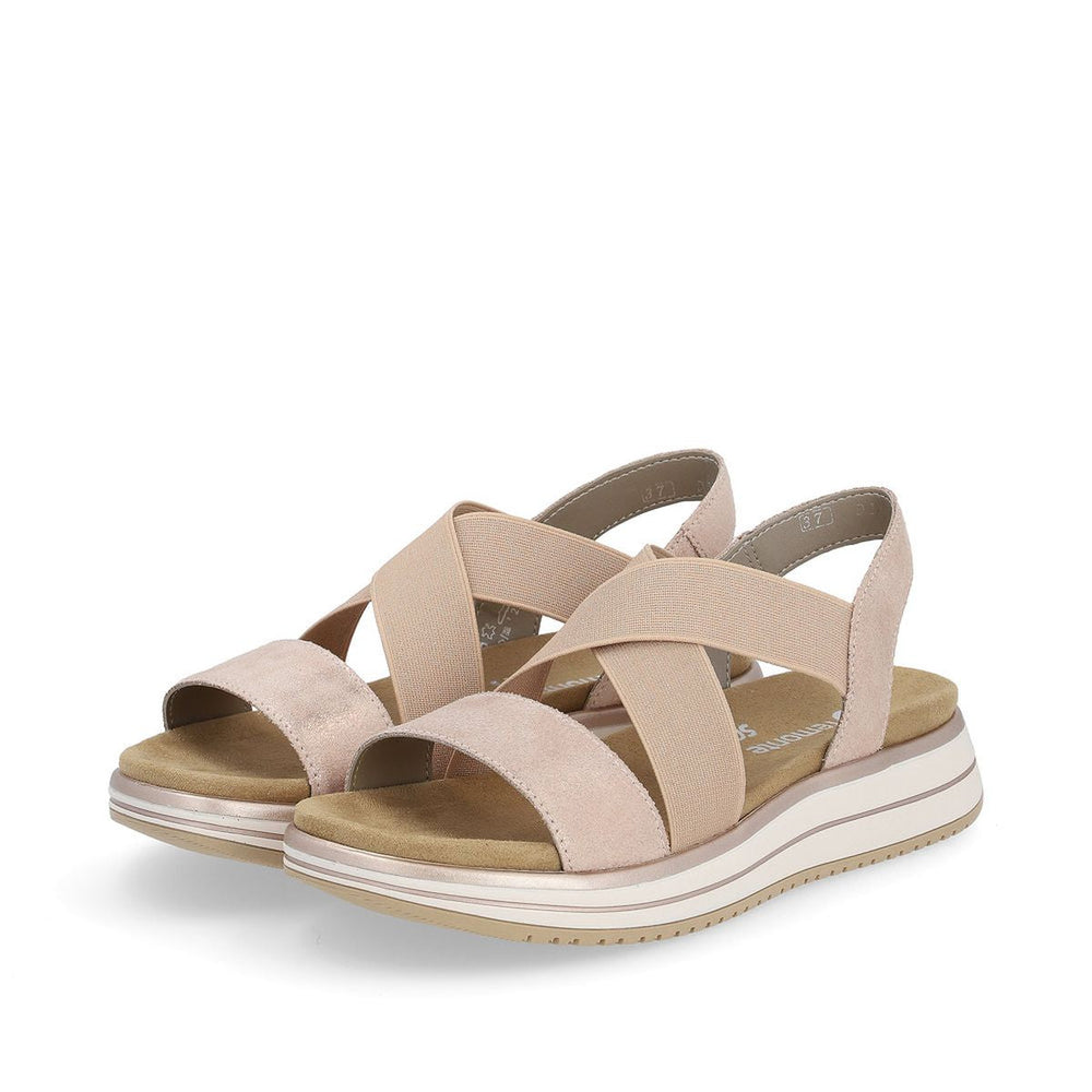 Remonte D1J50 Women's Strap Sandals in Rose