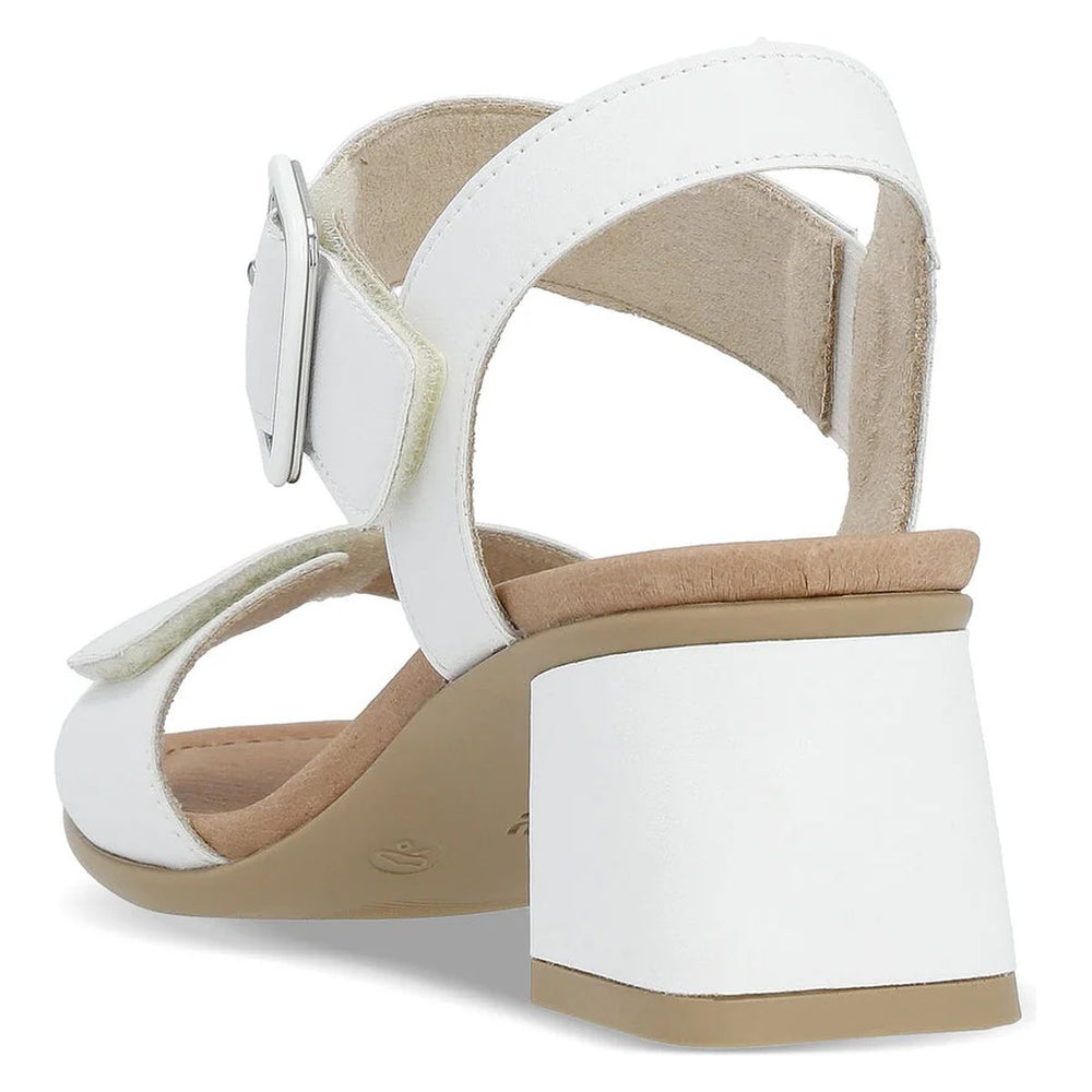 Remonte D1K51 Women's Strap Heel Sandals in White