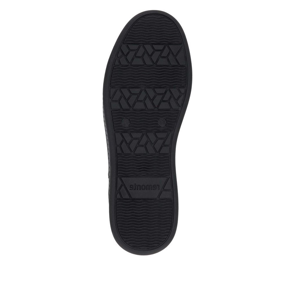 Remonte D2E00 Women's Side Zip Sneakers in Black
