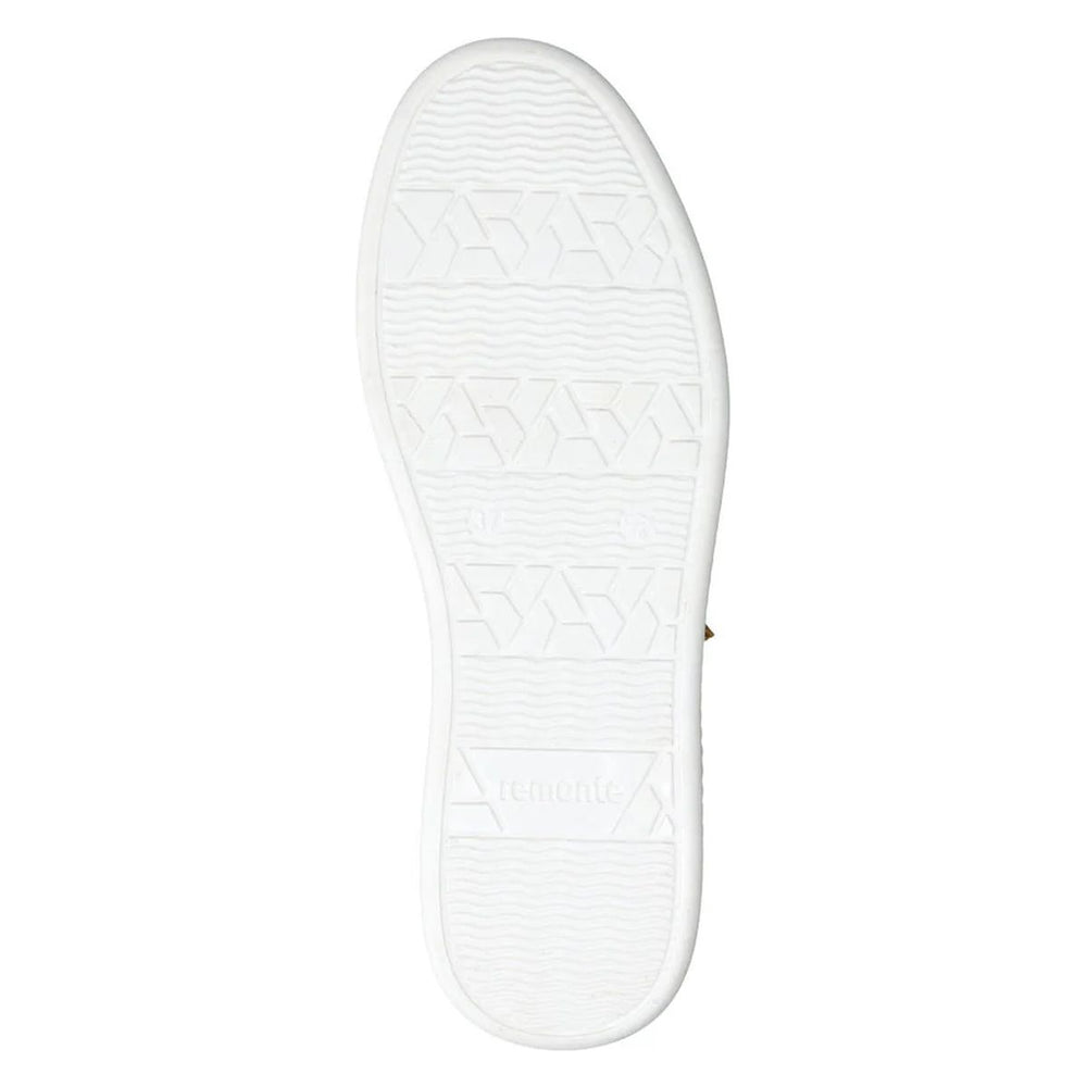Remonte D2E03 Women's Side Zip Sneaker in White