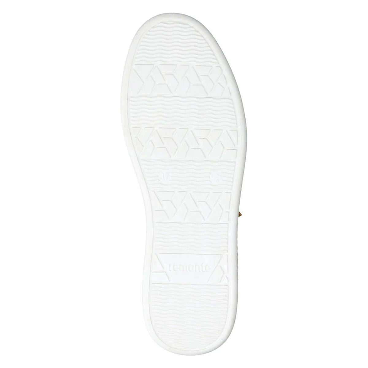 Remonte D2E03 Women's Side Zip Sneaker in White