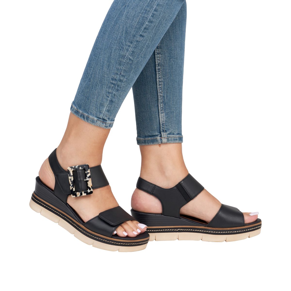 Remonte D2L53 Women's Sandals in Black