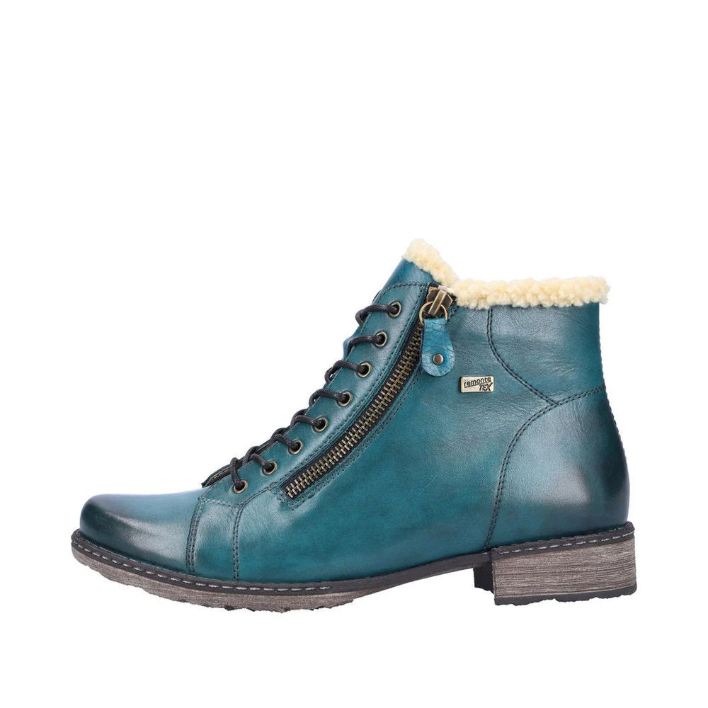 D4372 Midnight Lace Up Boots