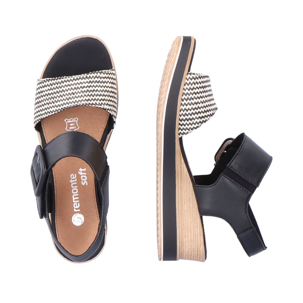 Remonte D6453 Women's Strap Wedge Sandals