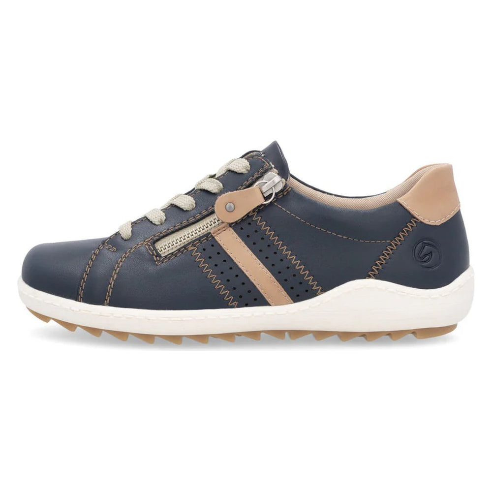 Remonte R1432 Women's Lace Up Shoe in Blue