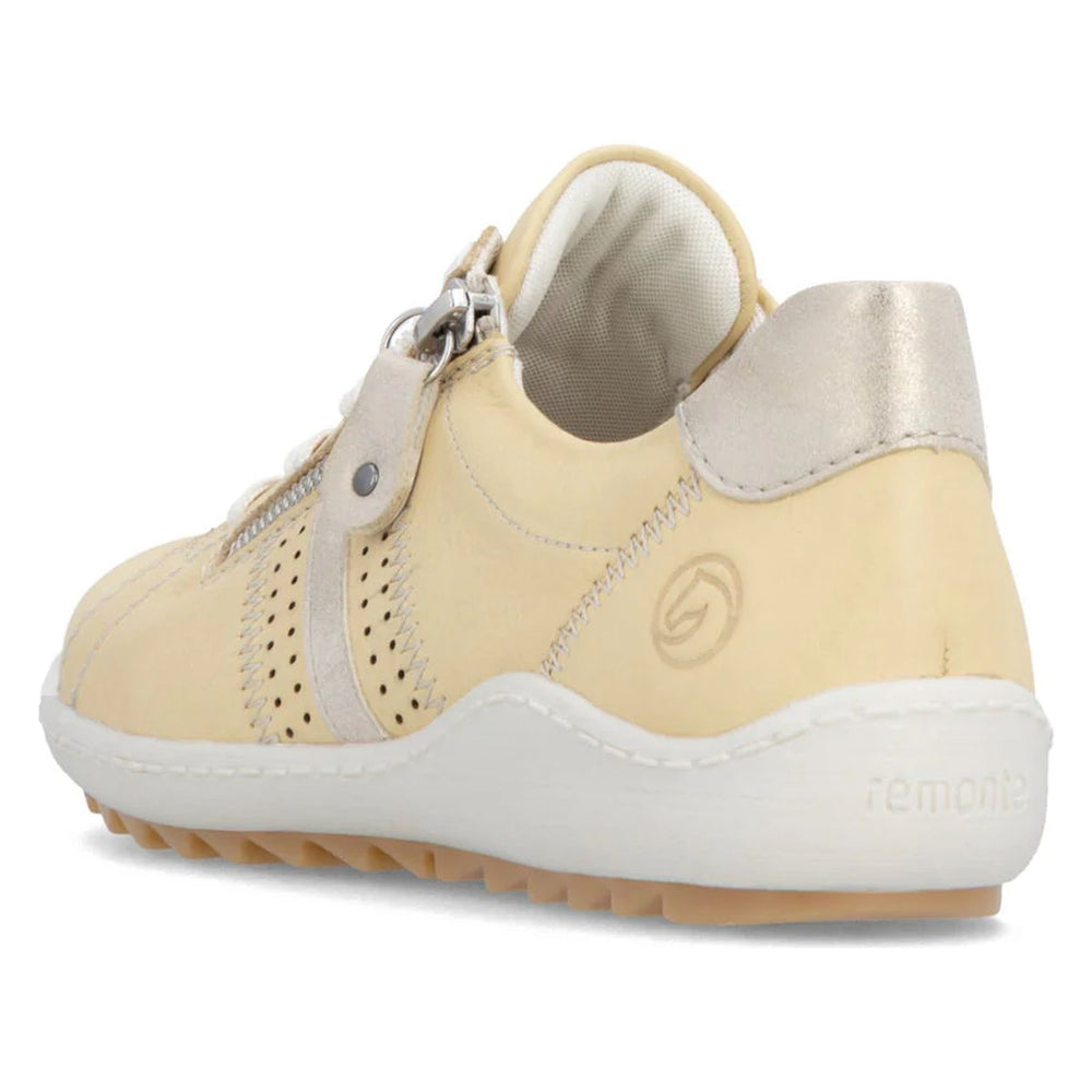 Remonte R1432 Women's Lace Up Shoe in Yellow