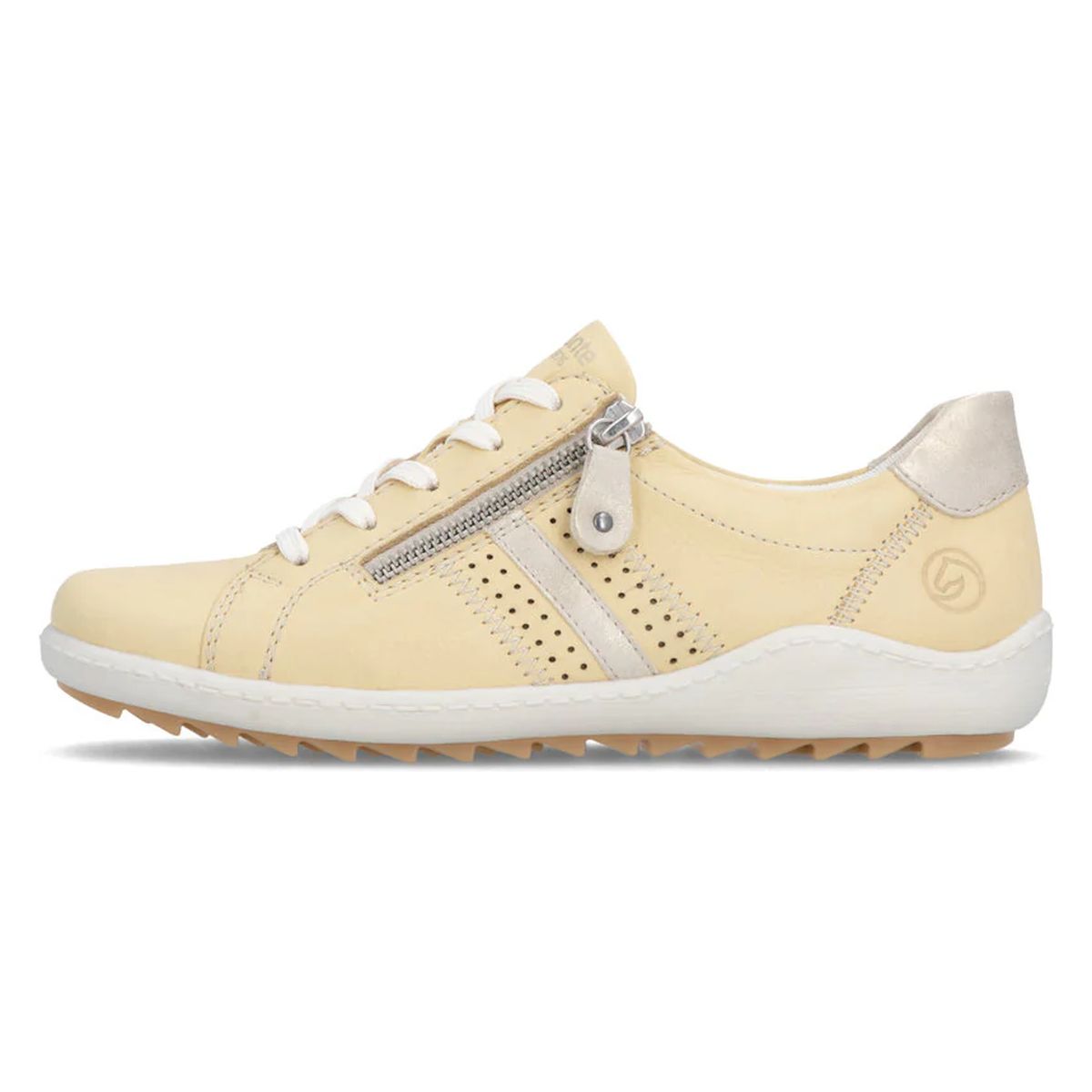 Remonte R1432 Women's Lace Up Shoe in Yellow