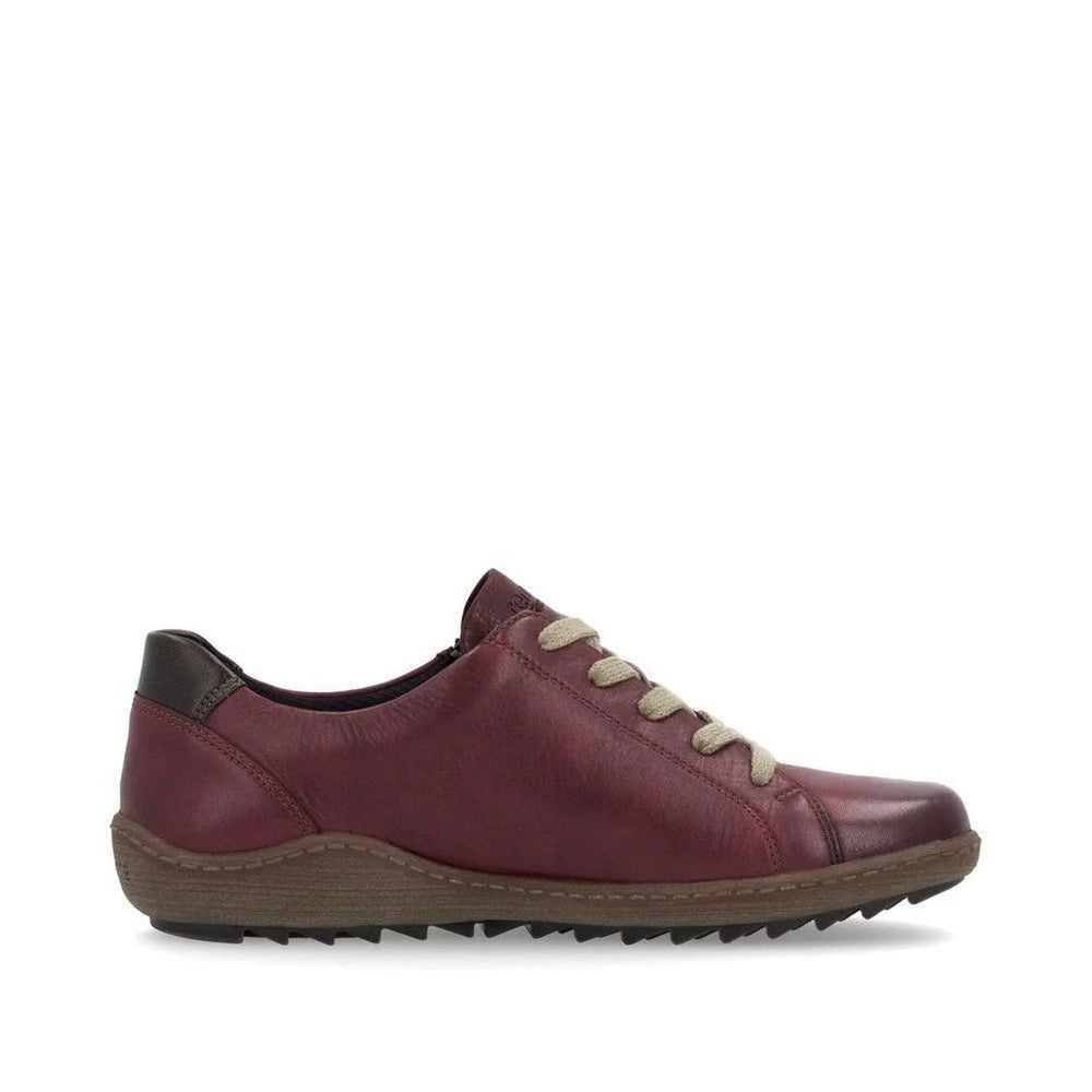 Remonte R1440 Women's Lace Up Shoe in Vino