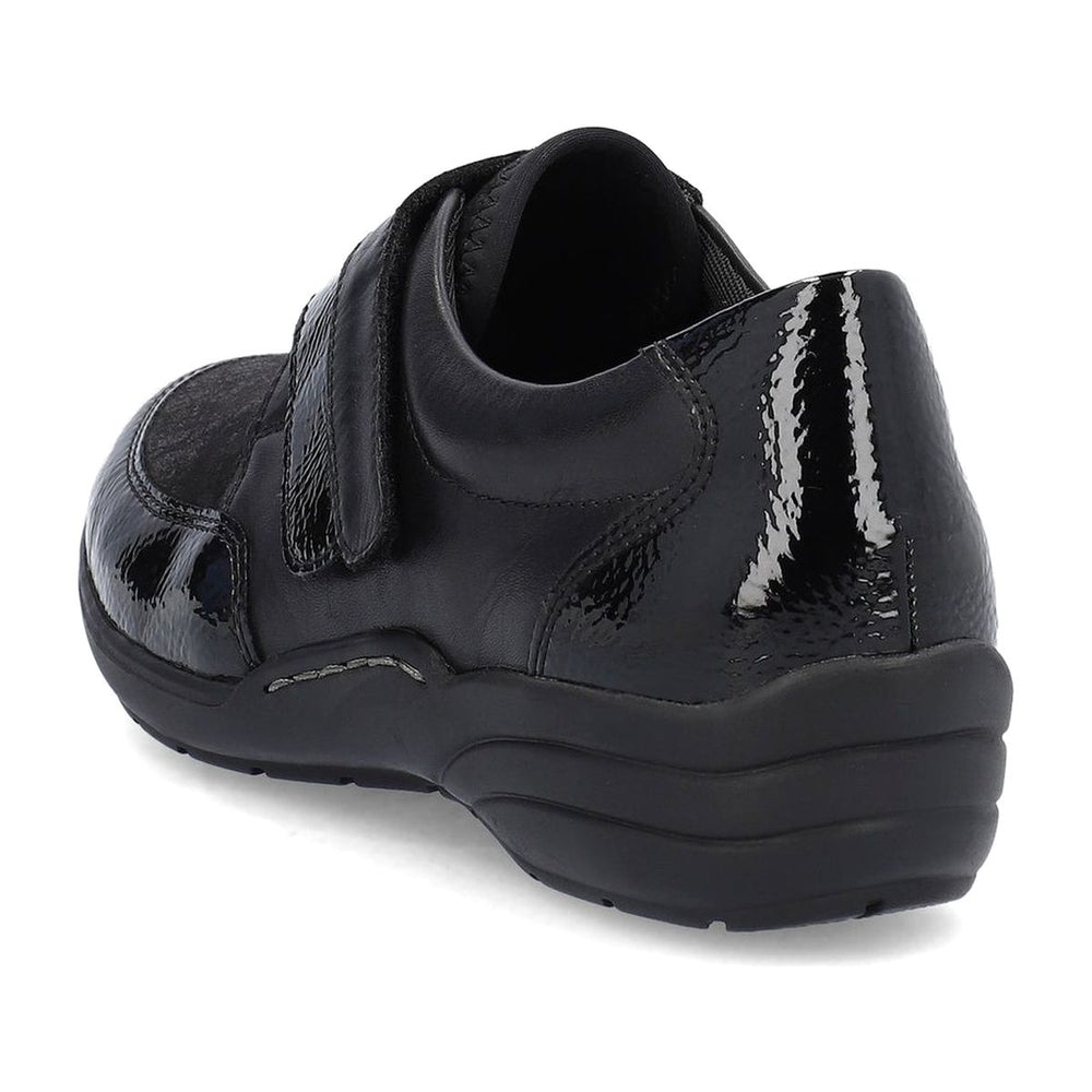 Remonte R7600 Women's Slip On Shoe in Black Patent