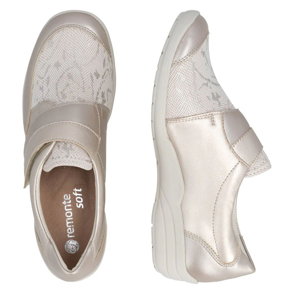 Remonte R7600 Women's Slip On Shoe in Metallic