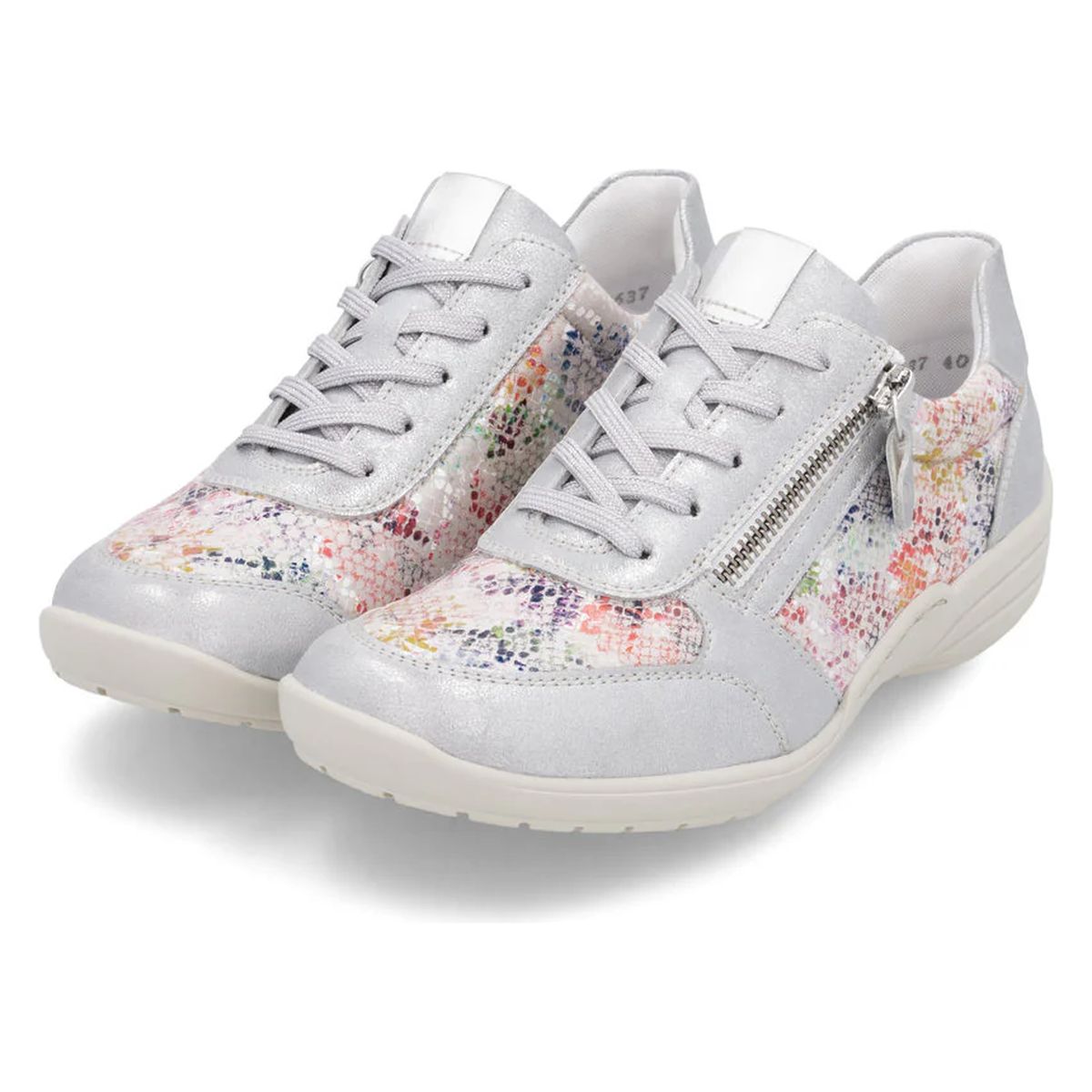 Remonte R7637 Women's Wide Shoes in Silver