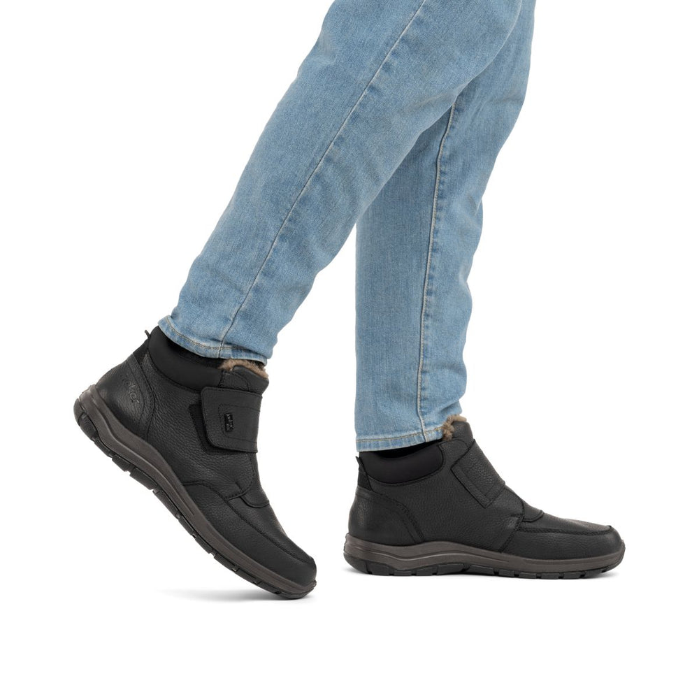 Rieker 03680 Men's Ankle Waterproof Boots - Black