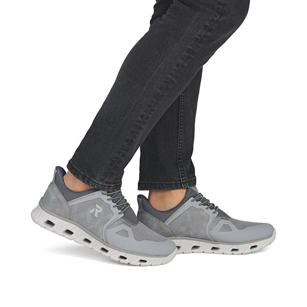 Rieker 04355 Men's Ready to Go Trainer in Grey