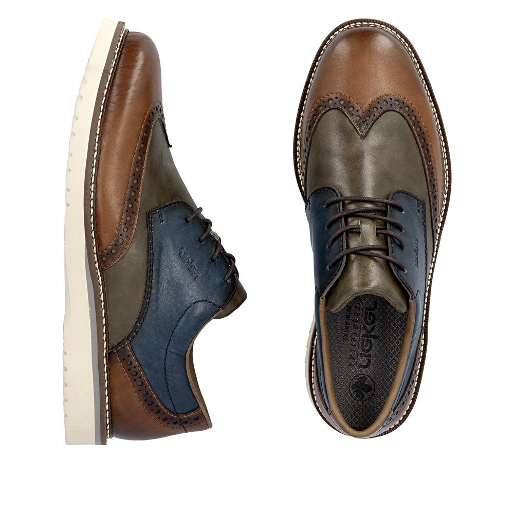 Rieker 04504 Men's Lace Up Shoe in Multi