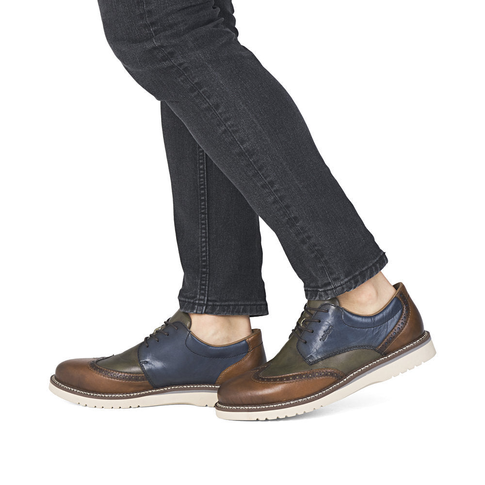 Rieker 04504 Men's Lace Up Shoe in Multi