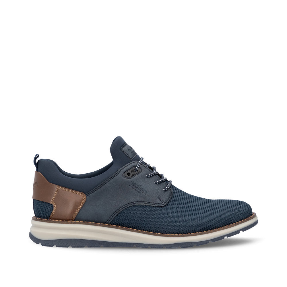Rieker 14750 Men's Lace Up Shoe in Navy