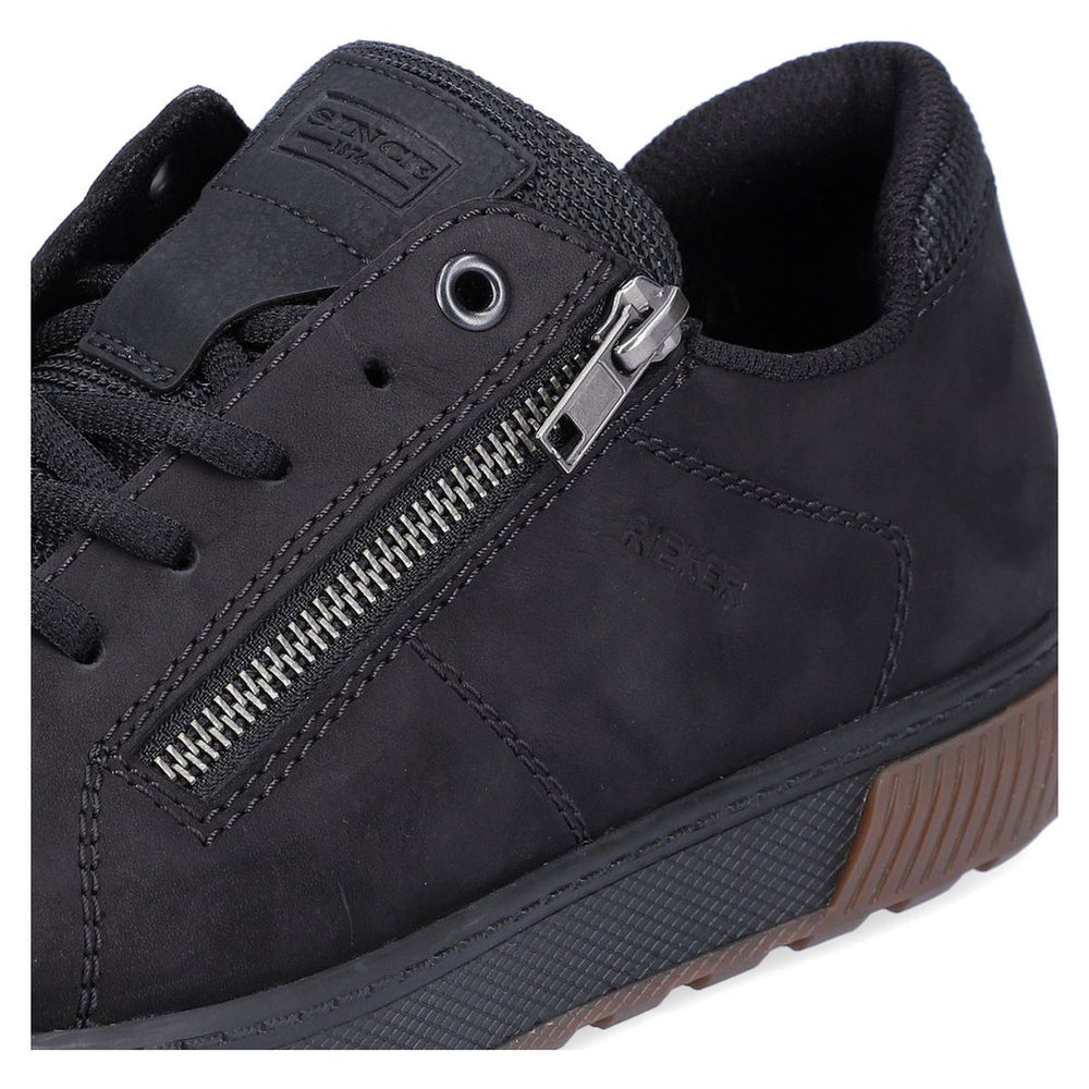 Rieker 18910 Men's Zip Shoe in Black