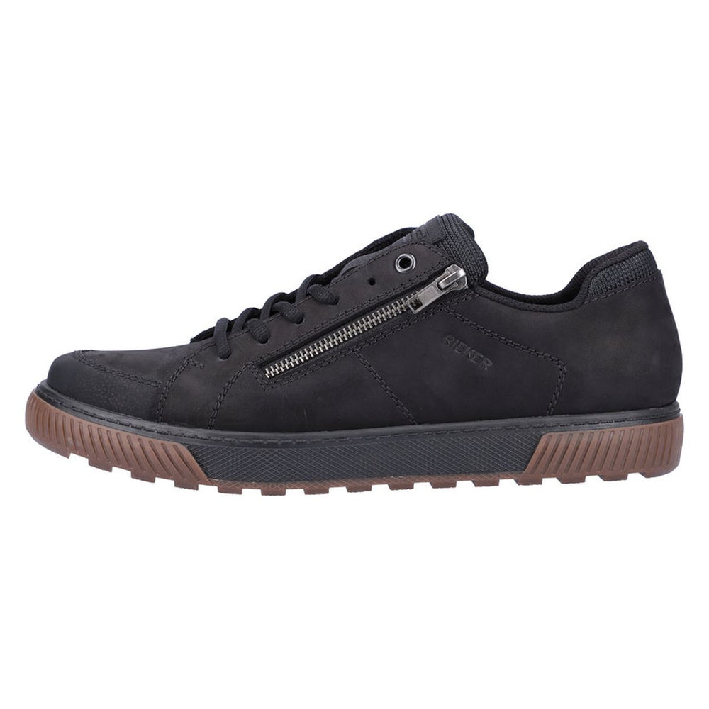 Rieker 18910 Men's Zip Shoe in Black