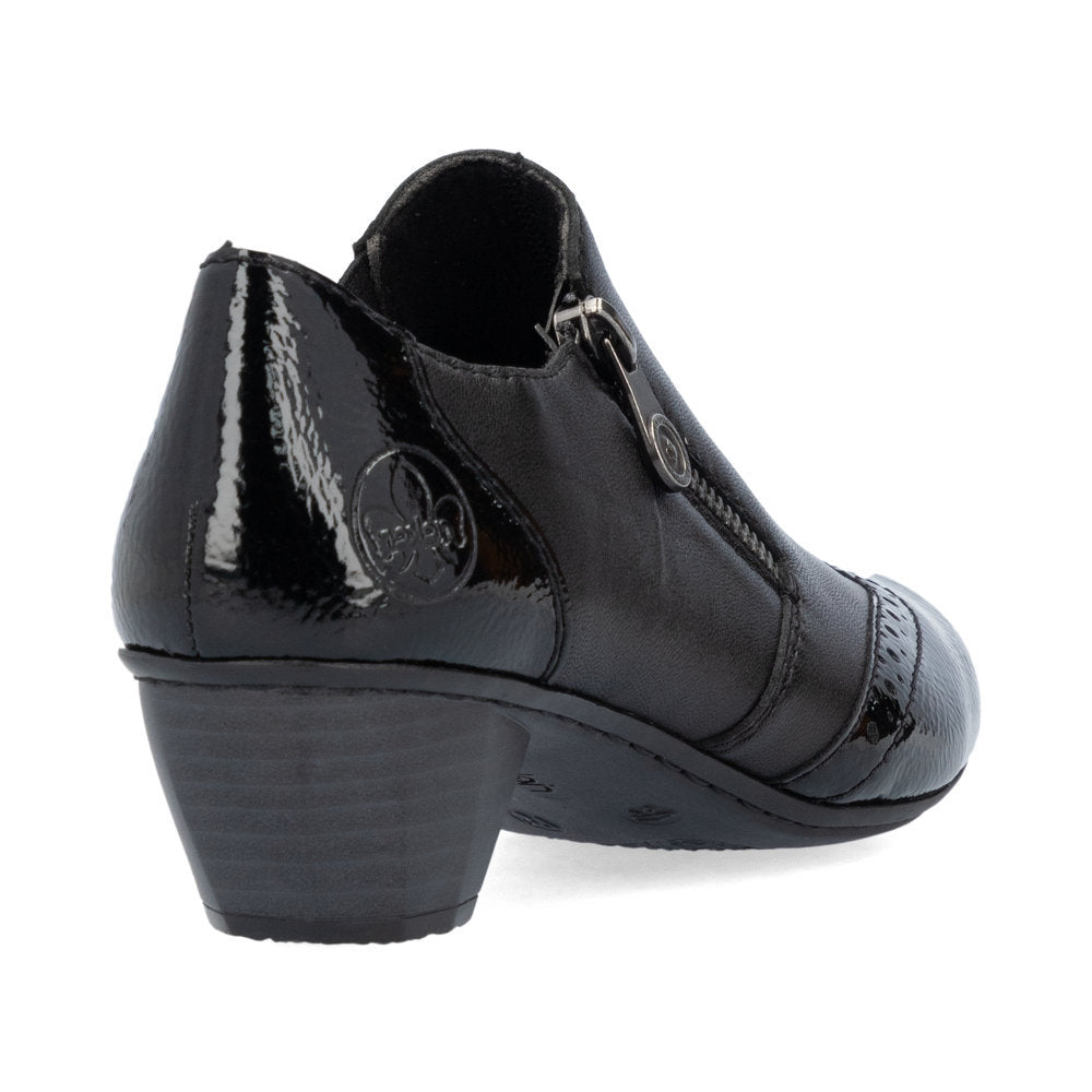 Rieker 41757 Women's Dress Block Heel in Black