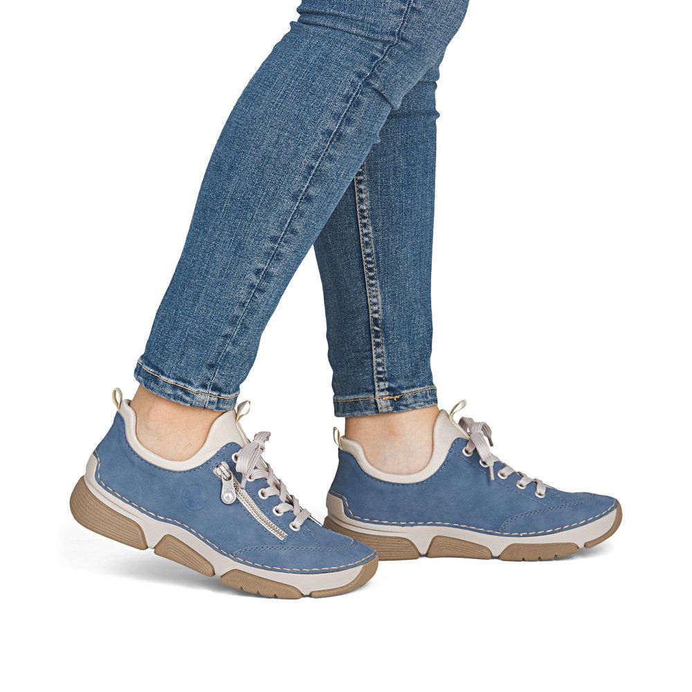 Rieker 45973 Women's Slip On Shoes in Indigo