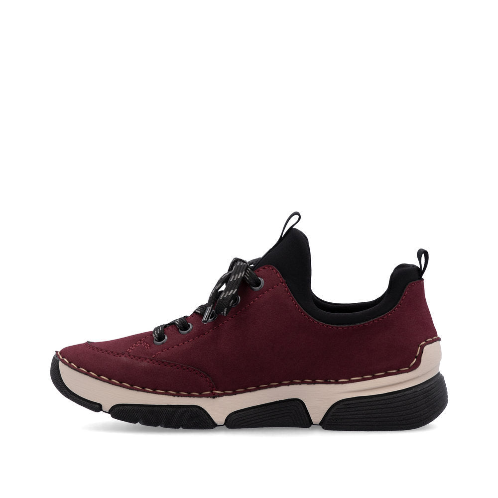 Rieker 45973 Women's Slip On Shoes in Bordeaux
