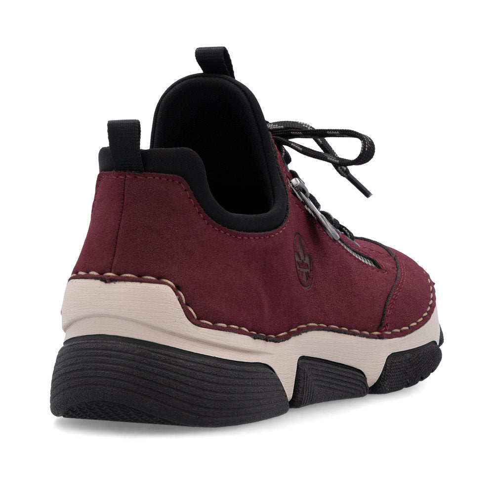 Rieker 45973 Women's Slip On Shoes in Bordeaux