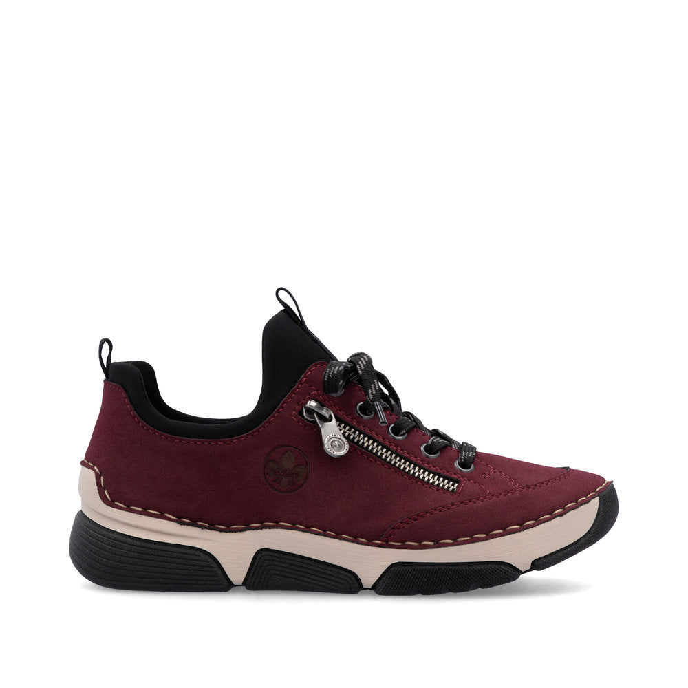Rieker 45973 Women's Slip On Shoes in Bordeaux