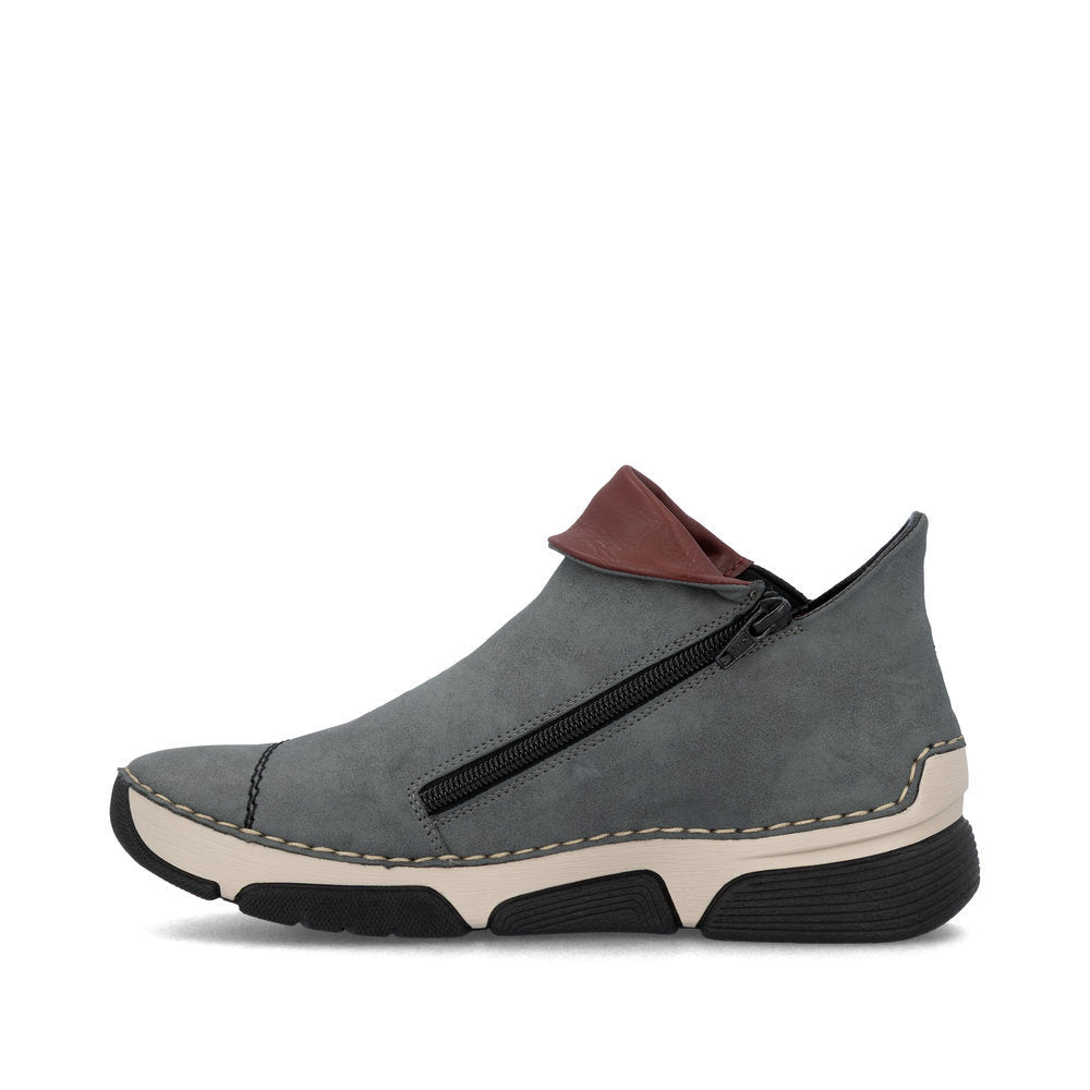 Rieker 45983 Women's Ankle Shoes in Grey