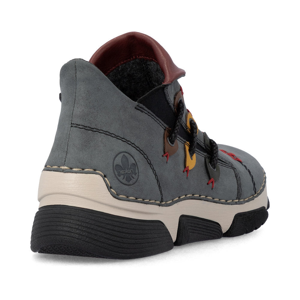 Rieker 45983 Women's Ankle Shoes in Grey