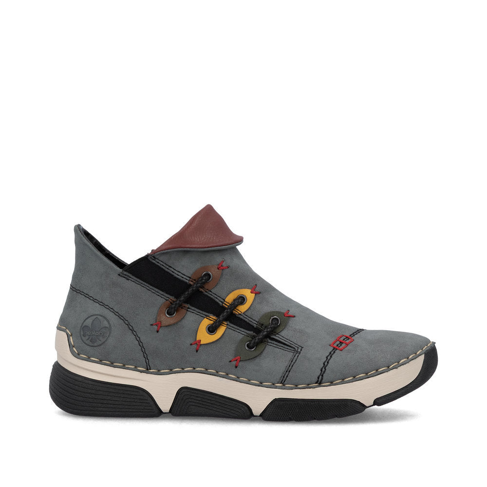 Rieker 45983 Women's Ankle Shoes in Grey