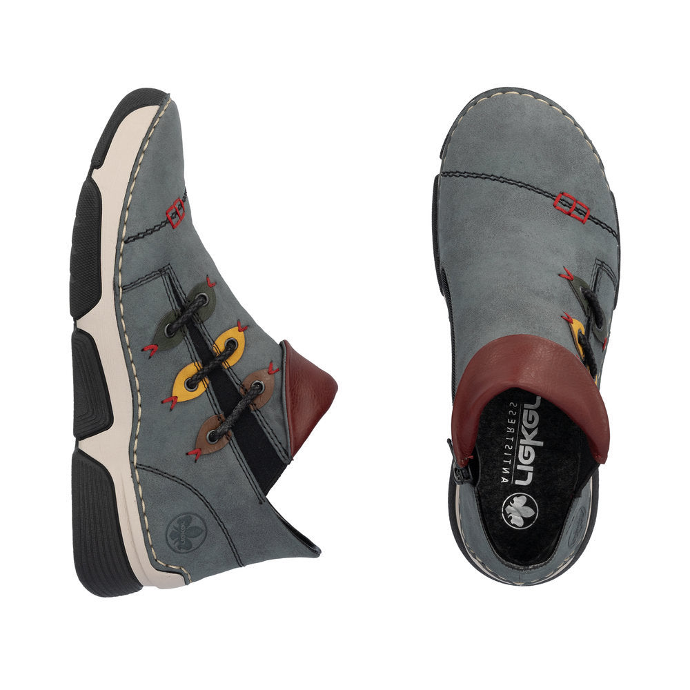 Rieker 45983 Women's Ankle Shoes in Grey