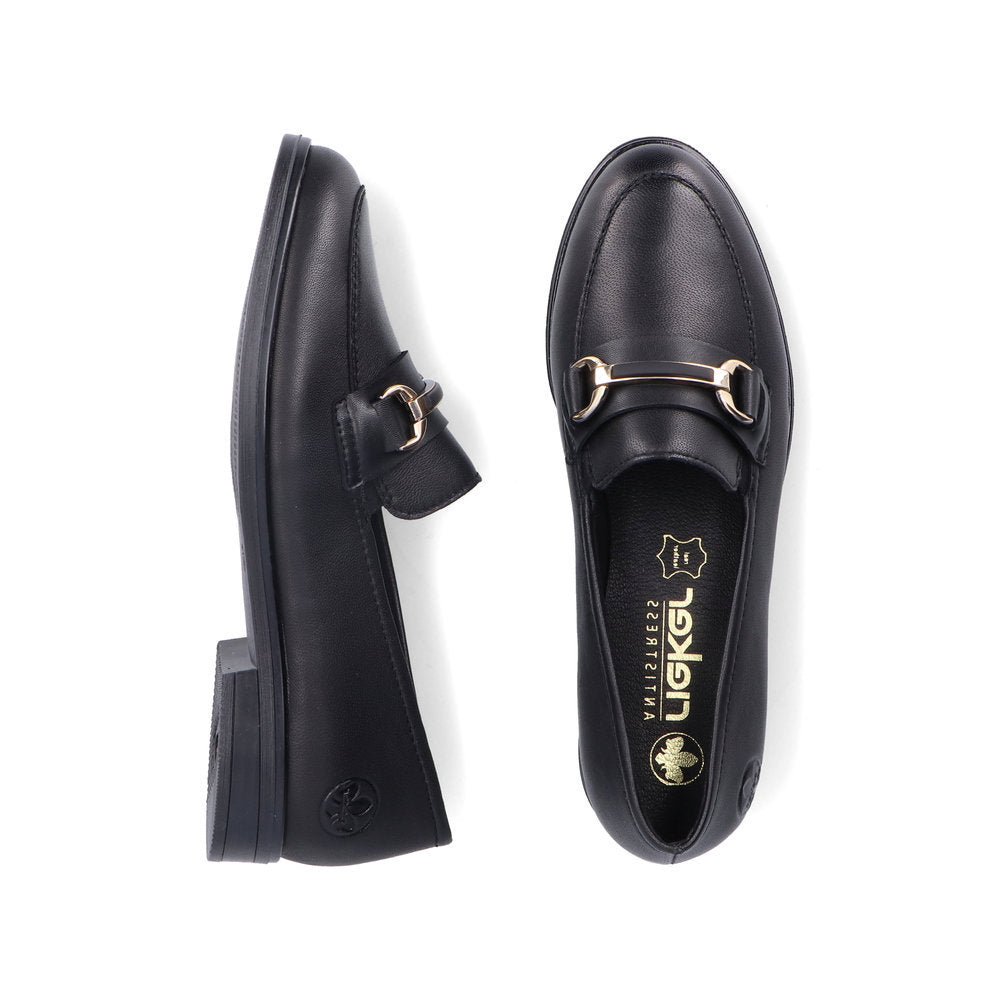 Rieker 46262 Women's Lugano Loafer in Black